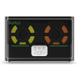 SUNLU Fila Dryer - S4 digital control panel with dual filament spools for 3D printing material drying.