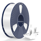Sunlu Silk PLA+ White Filament 1KG on spool with 3D printed boat model