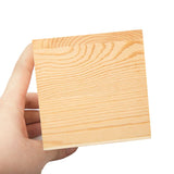 Hand holding blank wooden pencil pot for sublimation or laser engraving