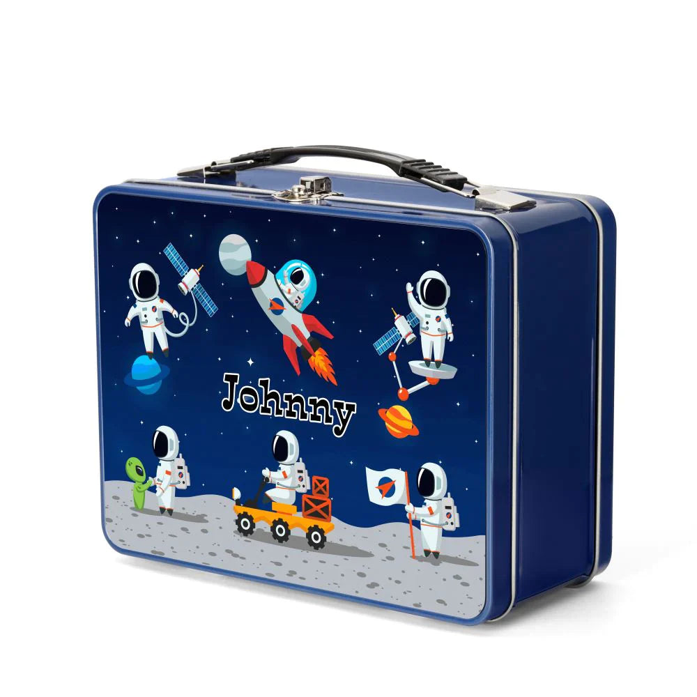 blue personalised sublimation lunch box