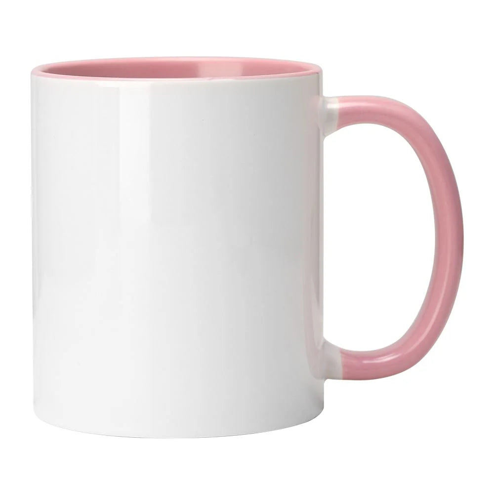 11oz Pink Coloured inner mug and handle including mug box