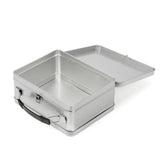 silver personalised sublimation lunch box