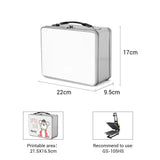silver personalised sublimation lunch box