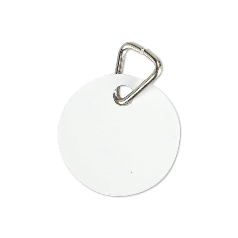 sublimation Double Side Printable Aluminium Pet Tag Round Shape