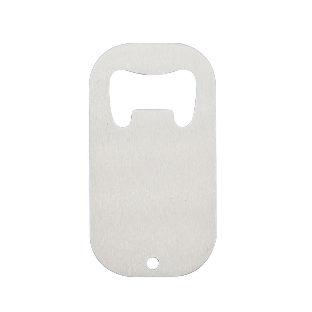 Stainless steel silver bottle opener