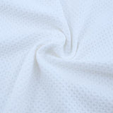 White cotton sublimation blank towel with textured waffle weave, ideal for custom printing