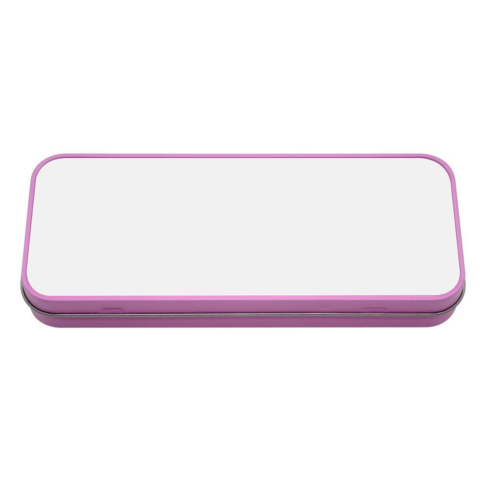 sublimation blank pink pencil tin