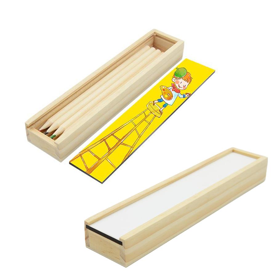 sublimation blank wooden pencil case