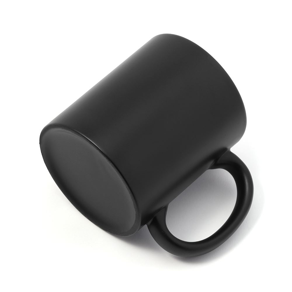 Black sublimation color change mug blank for laser engraving and heat press