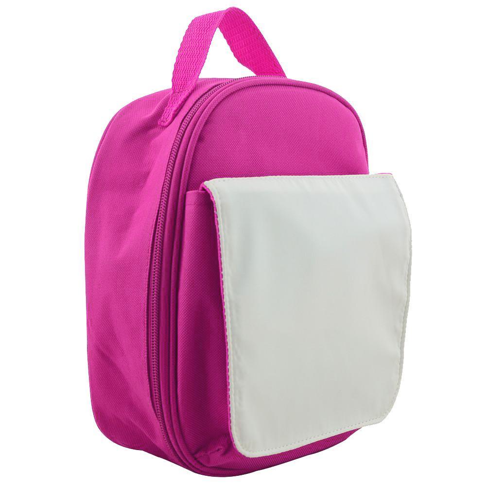 sublimation hot pink lunch bag