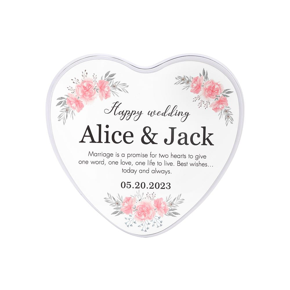 sublimation blank Love Heart Metal Tin - White - subliblanks