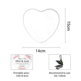 sublimation blank Love Heart Metal Tin - White - subliblanks
