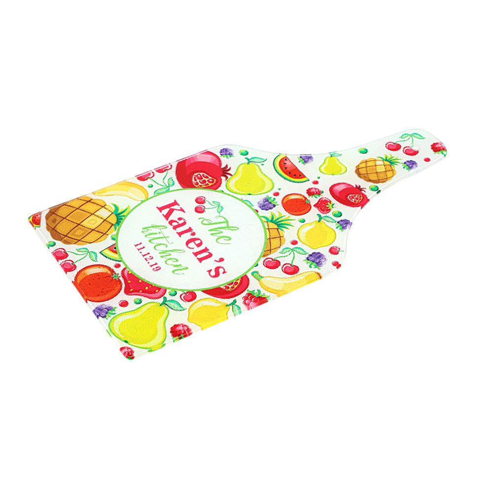 sublimation blank Toughened Glass Chopping Board - Bottle Shape - 36 x 19 cm - Chinchilla subliblanks