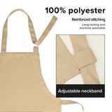 sublimation blank adults polyester apron Khaki