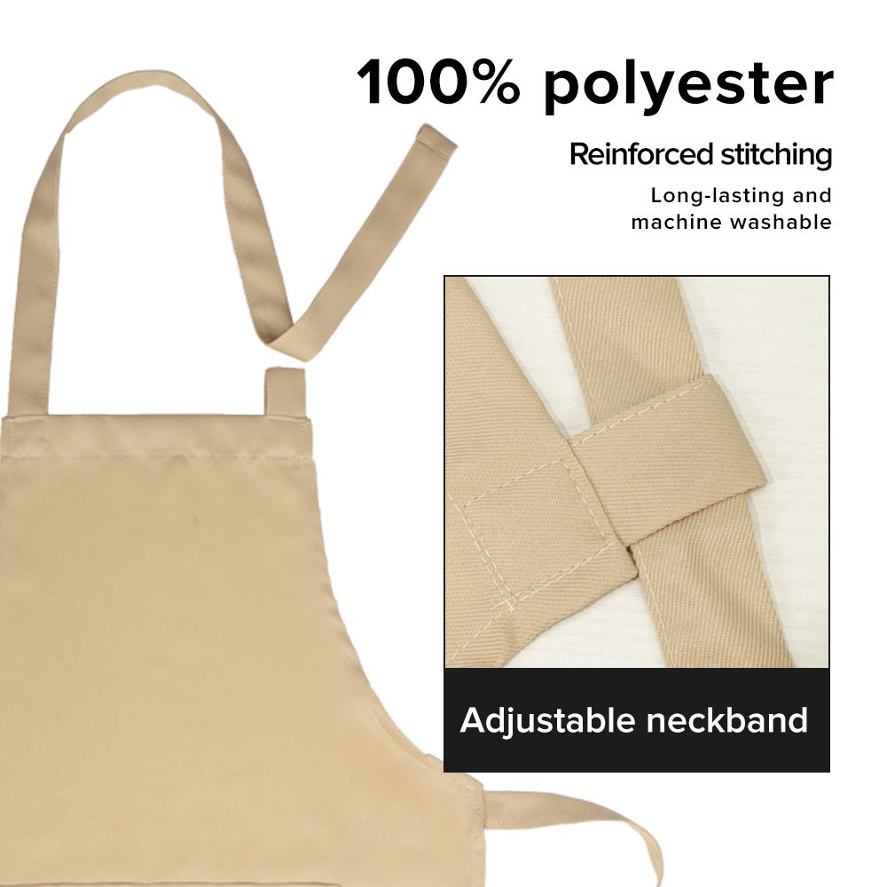 sublimation blank adults polyester apron Khaki