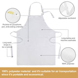 sublimation blank kids polyester apron white