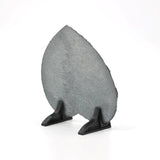 Heart-shaped sublimation blank photo slate on stand for laser engraving