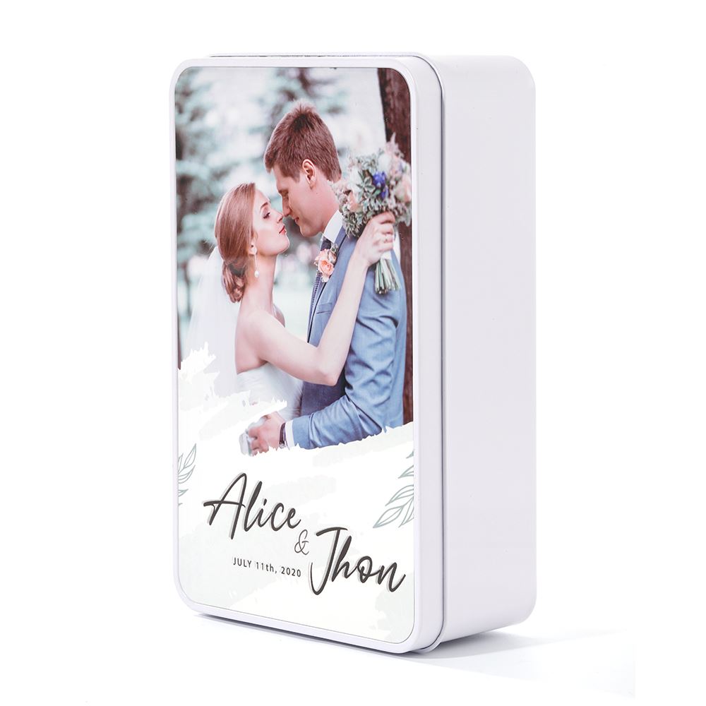 sublimation rectangle metal white tin